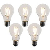 LUEDD Set van 5 E27 dimbare LED lampen A60 helder 4.5W 500 lm 2700K | Shoptok.si