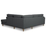 Scandic Antracitno siva kotna sedežna garnitura (desni kot) Focus – | Shoptok.si