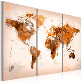  Slika - Map of the World - Desert storm - triptych 120x80 Cijene