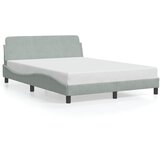  Okvir za krevet Dover svjetlosivi 137x190 cm baršunasti | shoptok.hr