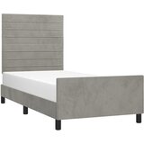  Okvir za krevet bez madraca svjetlosivi 80x200 cm baršunasti | Eponuda.com