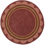 Flair Rugs Bordo rdeča ročno tkana volnena okrogla preproga ø 120 cm Lois – | Shoptok.si