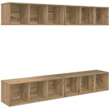  Set TV komoda Zidne 4 pcs Umjetnički hrast 37 x 37 x 107 cm | shoptok.hr