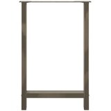  Noge za barski stol Prirodni čelik 2 kom 60 x (90-91) cm Čelik | shoptok.hr