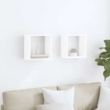  Kockaste zidne police 2 kom bijele 30 x 15 x 30 cm | shoptok.hr