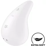 Satisfyer Dew Drop - vodoodporni klitorisni vibrator z možnostjo polnjenja (bel)