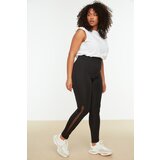 Trendyol Black Tulle Detailed Gathering Knitted Sport Leggings | ePonuda.com
