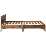  Krevetna konstrukcija Staro drvo 140 x 200 cm Konstruirano drvo | shoptok.hr