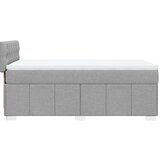  Okvir kreveta s oprugama i madrac svjetlosivi 80x200cm tkanina | shoptok.hr