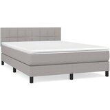 Maison Chic Box spring postelja - Vzmetna postelja z vzmetnico svetlo siva 140x200 cm blago SL99, (21909345) | Shoptok.si