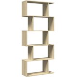 Pregrada / regal za knjige 5 razina hrast 70x24x161 cm drveni Smeđa | Shoptok.si