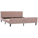  Posteljni okvir roza žamet 160x200 cm, (20794780) | Shoptok.si