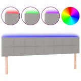  Uzglavlje svjetlosivo 180x5x78/88 cm od tkanine | shoptok.hr