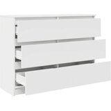  Komoda bijela 100x35x76 cm od konstruiranog drva | shoptok.hr