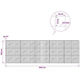  Gabion s žicom debljine 5 mm i mrežom 10x10 cm 500x10x150 cm - 10 cm 150 cm 500 cm | shoptok.hr