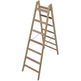 Krause-werk prostostoječa lesena lestev 2x7 stopnic 170279 Cene