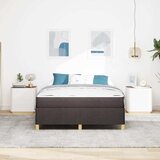  Krevetna konstrukcija Tamno smeđa 140 x 200 cm tkanina | shoptok.hr
