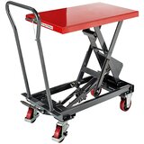 eurokraft basic dvižni ploski voziček, dvig 390 - 910 mm, nosilnost 500 kg u