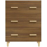  Komoda boja smeđeg hrasta 70x34x90 cm od konstruiranog drva | Eponuda.com