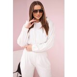 Kesi Velour set with hood ecru | shoptok.hr