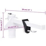  Stezaljka za suncobran za balkon bijela 38 mm čelična | shoptok.hr