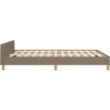  Za krevet s uzglavljem smeđesivi 140 x 200 cm od tkanine | shoptok.hr
