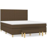 Maison Chic Box spring postelja - Vzmetna postelja z vzmetnico temno rjava 180x200 cm blago SL2000, (21909127) | Shoptok.si