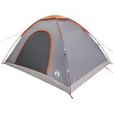 Kamping šator s krovom Siva i narančasta 335 x 275 x 180 cm | shoptok.hr