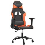  Masažni gaming stol črno in oranžno umetno usnje | Shoptok.si