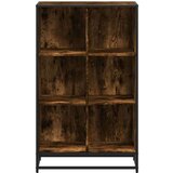 vidaXL Knjižna omara dimljeni hrast 65,5x33x107,5 cm inženirski les | Shoptok.si