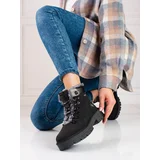 SHELOVET Black women's trappers