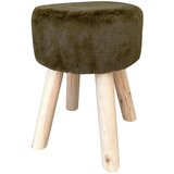Ambia Home TABURE, les, tekstil, leseni material temno zelena | Shoptok.si