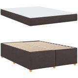  Okvir za krevet Tamno smeđa 160 x 200 cm tkanina | shoptok.hr