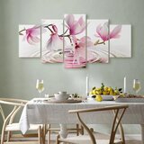  Slika - Magnolias over Water (5 Parts) Wide Pink 225x112.5 | shoptok.hr