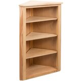 vidaXL kotna polica 59x36x100 cm trdna hrastovina | Shoptok.si
