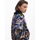 Desigual Prijelazna jakna plava / tamno zelena / tamno ljubičasta / vuneno bijela | shoptok.hr