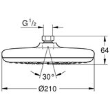 Grohe nadglavna prha Tempesta 210 (26410000) | Shoptok.si