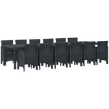  Vrtni set za objed 13 kom. Antracit Polt ratan | shoptok.hr