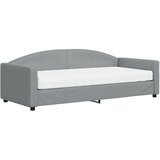  Dnevni krevet s madracem svjetlosivi 90 x 200 cm od tkanine | shoptok.hr