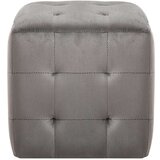 vidaXL Tabure 2 kom sivi 30 x 30 x 30 cm od baršunaste tkanine | shoptok.hr