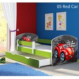  Otroška postelja ACMA z motivom, stransko zelena + predal 160x80 cm 05 Red Car | Shoptok.si