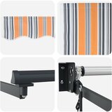 Nadstrešnica Šareni 300 x 250 cm Poliester i metal | shoptok.hr