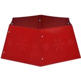 vidaXL Podloga za božićno drvce crvena Ø 68 x 25 cm | shoptok.hr