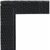  7-dijelni vrtni barski set od poliratana s jastucima crni Crna 100 x 60.5 x 110.5 cm | Shoptok.si