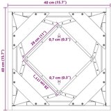  Sadilica Srebrno 40 x 40 x 75 cm Nehrđajući čelik | shoptok.hr