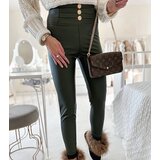 Gemre Green leggings adorned with Baile buttons | ePonuda.com