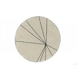 Lorena Canals Krem periv/ručno rađen pamučan okrugao tepih ø 160 cm Trace Beige – Cijene