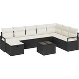  Set sofe 9 kom. 8-Broj sjedala Crna i Krema poliratan | shoptok.hr