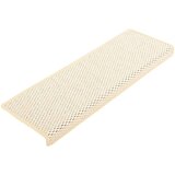  Samoljepljivi otirači za stepenice 15 kom 65x21x4 cm krem | shoptok.hr
