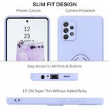 Onasi silikonski ovitek Liquid Ring za Samsung Galaxy S22 Plus 5G - moder | Shoptok.si